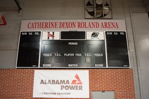CATHERINE DIXON ROLAND STUDENT CENTER scoreboard